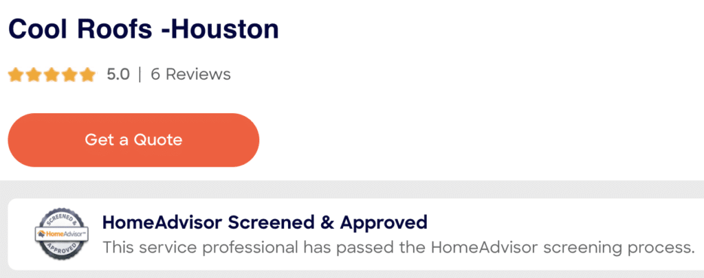 Cool Roofs houston roofing angi homeadvisor approved