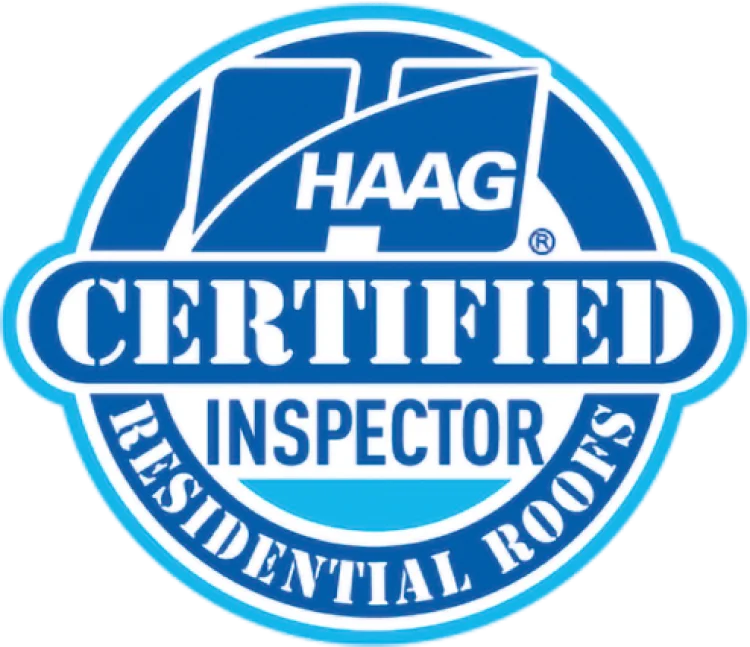 Haag Certified Residential Roof Inspector logo for roofing services and inspections.