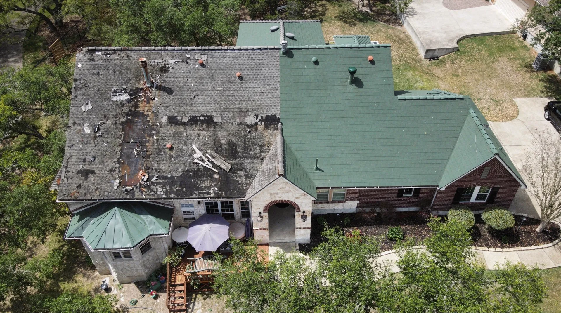 Neglect or poor maintenance lets small leaks and loose shingles worsen into costly repairs.; Hiring