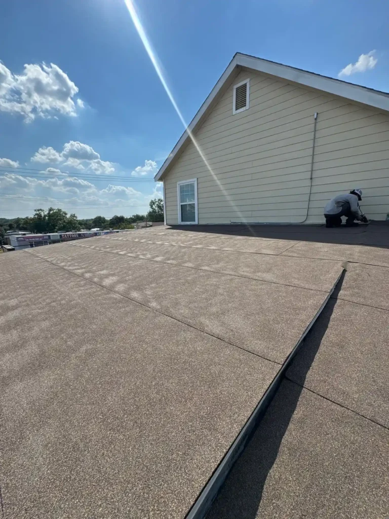 Commercial Roof Replacement Using Mule-Hide SA Base and Cap Sheet